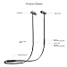 Bluetooth Headphones Wireless Bluetooth Headset, Sweatproof V4.1 Noise Cancelling Headphones Earphones with Microphone & Stereo with Magnetic Attraction (Black)