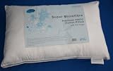 Homescapes - Deliciously Soft Cotton Damask Pillow with Super Microfibre Filling - Latest in Comfort Revolution - 3cm Gusset - Silver Piping - Ultimate Boutique Hotel Luxury - Washable at Home - Anti Dust Mite and Anti Allergen.