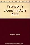 Paterson's licensing acts 2000