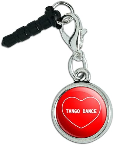 Mobile Cell Phone Jack Anti-Dust Charm I Love Heart Sports Hobbies S-T - Tango Dance