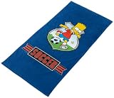 Belltex 129120 Simpsons bart soccer strandtuch velours 76 x 152 cm