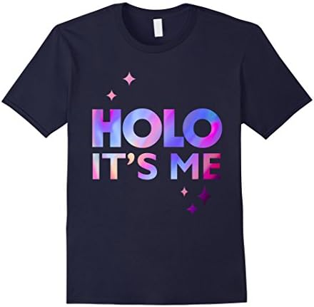 Men's holo it's me shirt  Small Navy