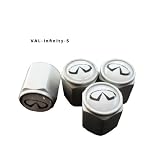 AGT Aluminum Silver Valve Caps Tire Cap Stem for Infiniti Wheels (Pack of 4) by AGT&node=15684181