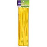 Creativity Street Stetems/Pipe Cleaners 12" X 4mm 100-Piece, Yellow