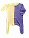 Organic Cotton Infant Romper (Soft yellow/Lavender) 12-24 Months