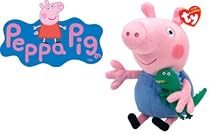 Peppa Pig Princess Peppa Beanie Baby, plush toys (Approximately 7" tall)