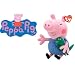 TY Beanie Baby Peppa Pig George (Approximately 7 Inches)