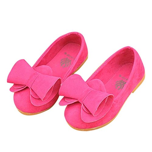 Binmer(TM) Toddler Baby Girls Soft Kids Bow Flats Walking Princess Shoes