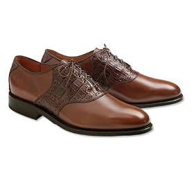 Croc-Print Saddle Shoe by Orvis