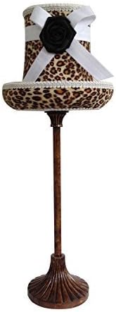 Limelights LT3007-LPD Boutique Style Hat Lamp with Printed Shade and Flower Bow, Leopard by All The Rages