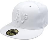 Oakland Athletics White on White 59FIFTY Fitted Cap
