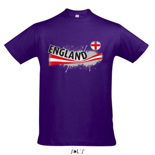 Fanshirt Herren ENGLAND Ländershirt EM / WM Trikot S-XXL , Dark purple , L