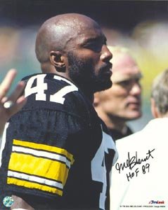 Mel Blount Signed Steelers 8x10 Photo - HOF 89
