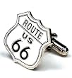 Route 66 Cufflinks - Famous Signs Themed Formal Wear - Cufflinks