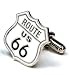 Route 66 Cufflinks - Famous Signs Themed Formal Wear - Cufflinks