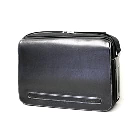 Samsung P460-44G 14.1-Inch Elit Laptop Fitted Executive Polyester/Faux Leather Flap Messenger Bag