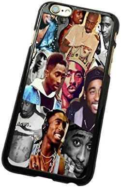 NONGCHAO TM iPhone 6 Plus iPhone 6s Plus (5.5") Tupac Shakur Hard Case Back Cover Laser Technology (Pattern 5)(Black)