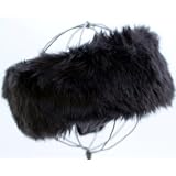 Faux Fur Headband Headwrap Black D&Y