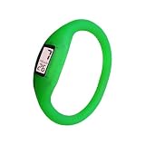 Green Silicone Watch - Med - 19cm - Waterproof - MF Sports Tourmaline Watch
