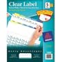 Avery Index Maker Clear Label Dividers, 5 Tabs,  Multi-Color Tabs,  25 Sets (11992)