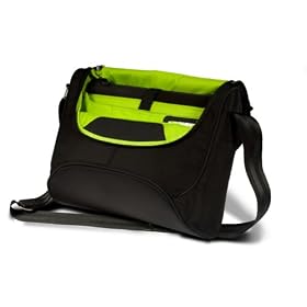 Be.ez 100673 LA besace 13 Addict Wasabi Messenger Bag for Macbook 13.3 (Black / Wasabi)