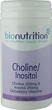Bio Nutrition Choline 250mg / Inositol 250mg : Sleep, mood and memory nutrients : 90 vegi-tabs