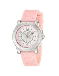 Juicy Couture Womens 1900829 HRH Light Pink Jelly Strap Watch