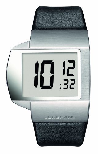 Junghans Herren-Armbanduhr XL Futura Digital Leder 026/4100.00