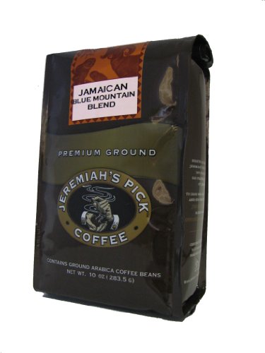 Jeremiah's Pick Coffee Jamaican Blue Mountain Blend Ground Coffee, 10-Ounce Bags (Pack of 3)