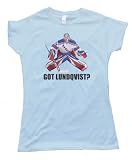 Womens GOT LUNDQVIST? - NEW YORK RANGERS GOALIE Tee Shirt Gildan Softstyle Light Blue (Large)