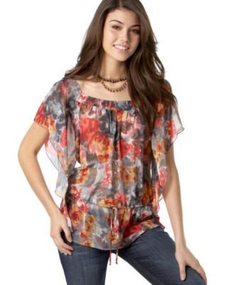 Floral chiffon print
