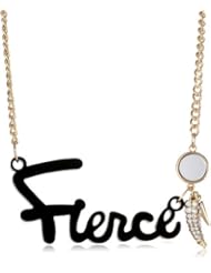 Steve Madden Fierce Name Plate Necklace, 27"