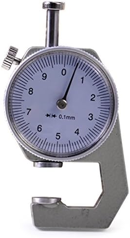 hermeshine TM 0-10mm Thickness Gauge Dial Gage Tester Measure Leather Tool