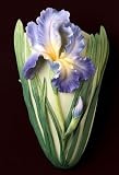 Review Ibis and Orchid Designs  / Bearded Iris Wall Vase IBIS & ORCHID DESIGN Original!