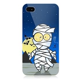 Ecell - HEAD CASE DESIGNS CARTOON MUMMY HARD BACK CASE FOR APPLE iPHONE 4 4S