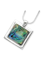 Sterling Silver Abalone Pendant Necklace
