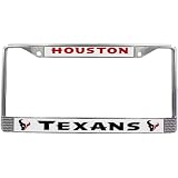 Houston Texans Chrome License Plate Frame