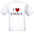 I LOVE EMMA - Name-series - White T-shirt