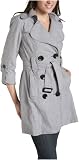 XOXO Juniors' Striped Trench Coat