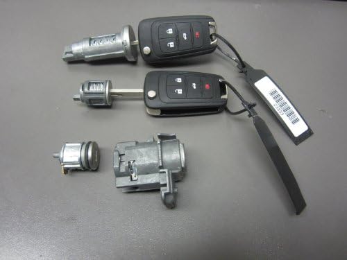 2011 2012 Chevy Camaro Keyless Entry Flip Remote Transmitter Fob with Door, Ignition, Trunk Lock Cylinder