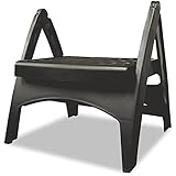 Adams Manufacturing 8530-02-3730 Quik-Fold&reg; Step Stool, Black
