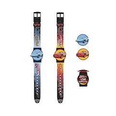 Disney Cars Jugend-Uhr LCD Armbanduhr mit austauschbaren Cars-Motiven und austauschbarem Armband 13x3x30 cm - 24444