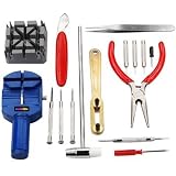 TRIXES 16 Piece Watch Repair and Wrist Strap Adjust Tool Kit