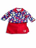 Nick & Nora - Infant Baby Girl 2-Piece Skort Set, Red/Royal/Green/White