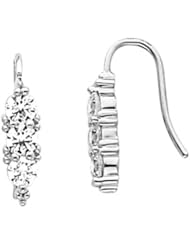 Pair of 14K White Gold Diamond Earrings - 1.50 Ct. -- LIFETIME WARRANTY