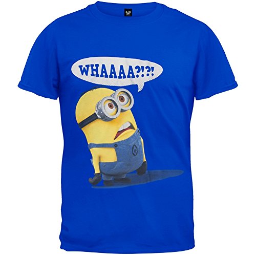 Despicable Me Whaaaa? Mens Royal Blue T-shirt M