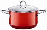 Silit 3-3/4-Quart High Casserole with Lid, Energy Red