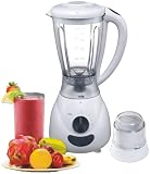 Shef White 1.5 Litre Jug Blender and Multi-Mill. 2 Speed-400 Watt, Pulse Rotation & Stainless Steel Blade