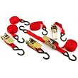4 Ratchet Tie Down Straps Cargo Boats Trailers 1" x 15'
