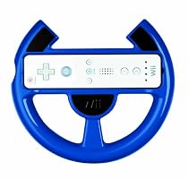 Official Nintendo Wii Comfort Racing Wheel - Blue